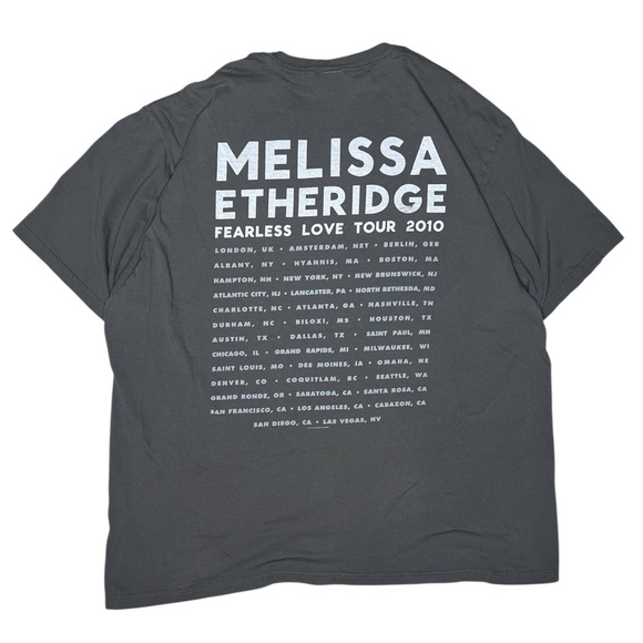 Melissa Etheridge Fearless Love Tour 2010 T Shirt 2X Concert Tee Vintage Rock - Picture 5 of 8
